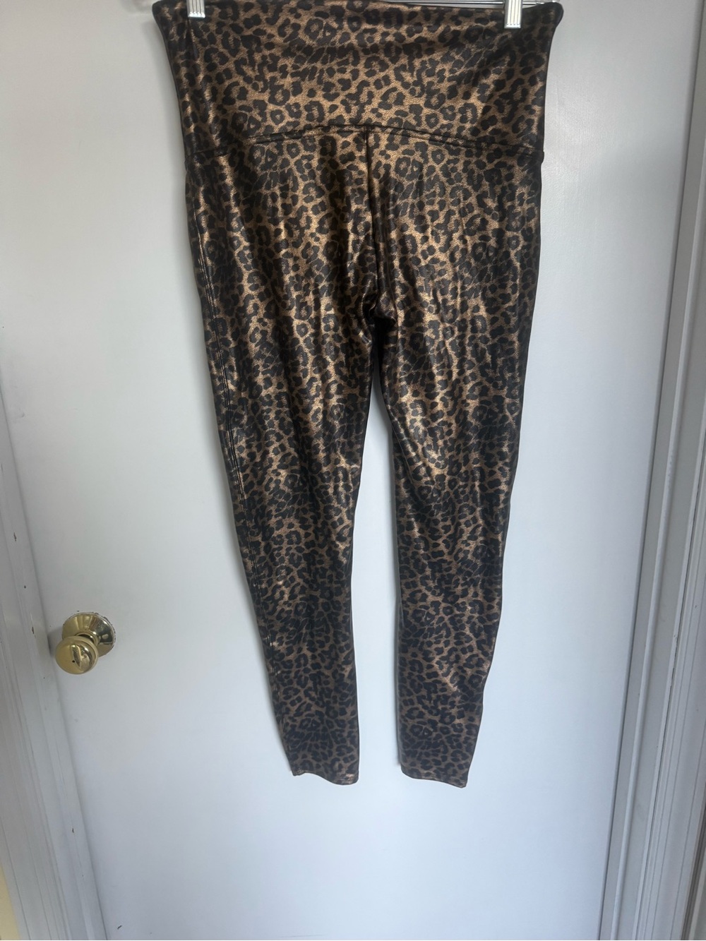 Spanx Faux Leather Leopard Print High-Waist - Picture 3 of 4